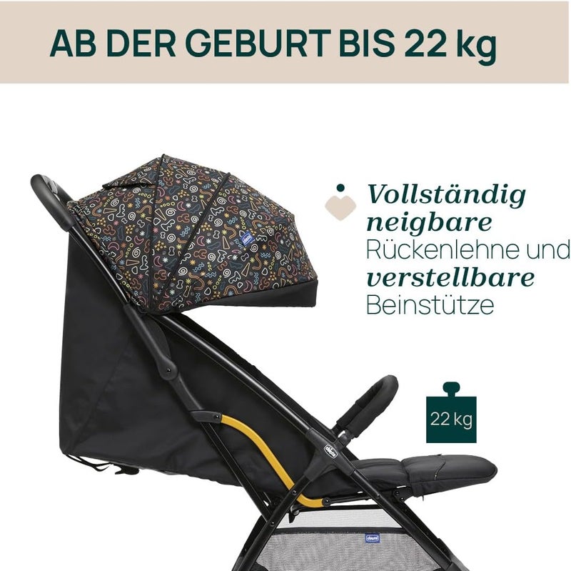 Chicco عربة Chicco Glee 0م-4س، الأسود المرح - Image 5